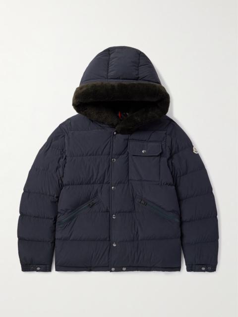 Moncler Marcelettes Faux Shearling-Trimmed Quilted Shell Down Jacket
