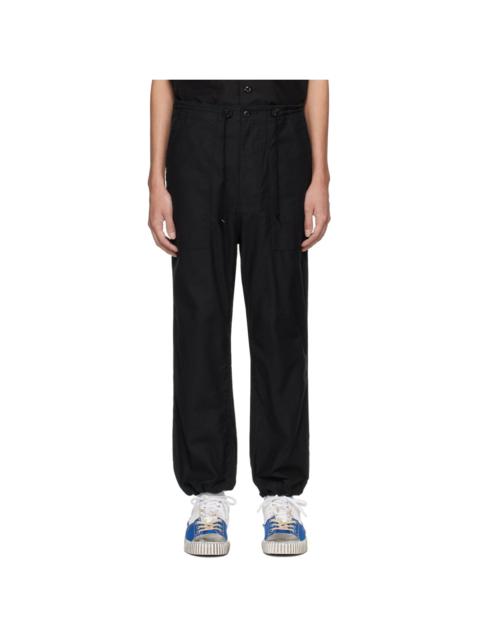 NEEDLES Black String Fatigue Trousers