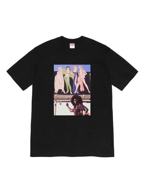 Supreme Supreme FW19 Week 7 American Picture Tee USA Photo Printing Short Sleeve Unisex Black SUP-FW19-736