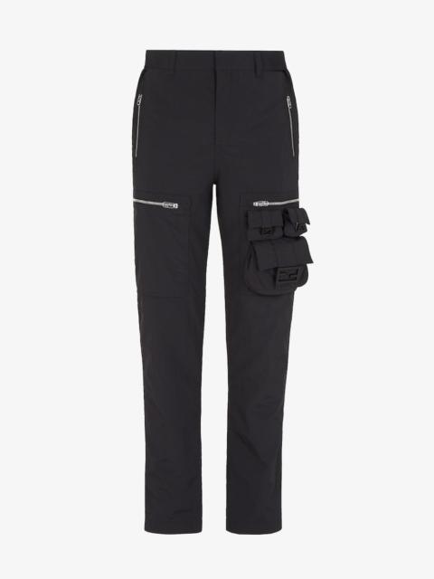 FENDI Black nylon pants