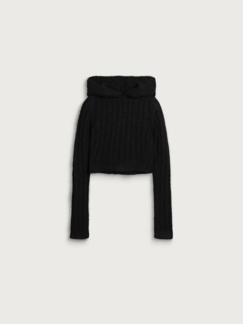 Rick Owens Rick Owens Long Sleeve Crop Hood Top