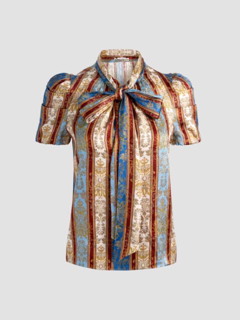 Alice + Olivia Women's Brentley Tieneck Blouse - Grand Affair