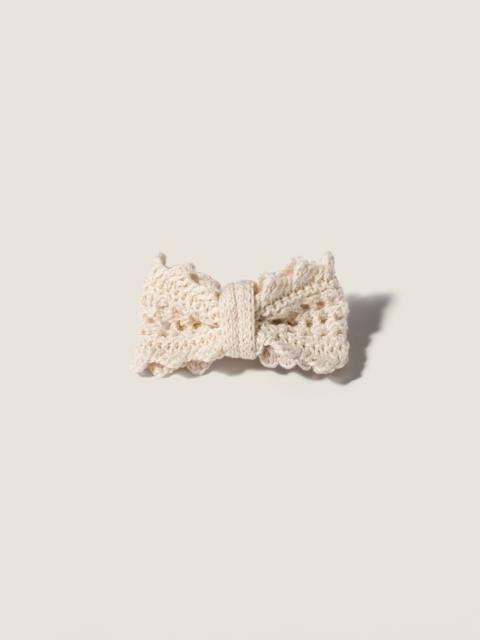 Miu Miu Cotton hair clip