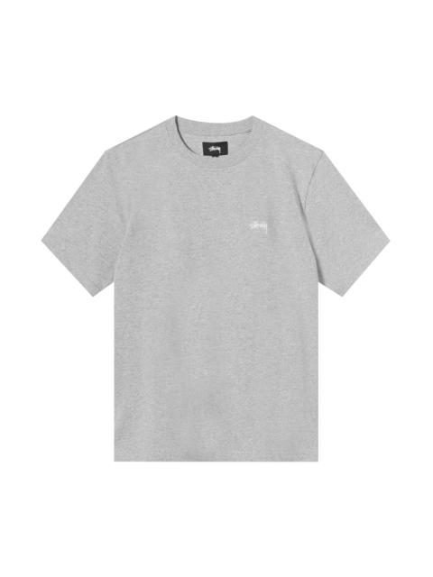 Stussy Stock Logo Tee 'Grey Heather'