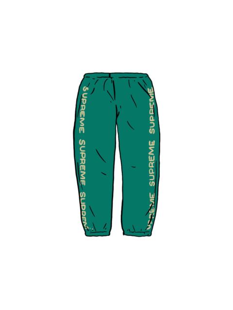 Supreme Supreme Metallic Rib Sweatpant Light Pine