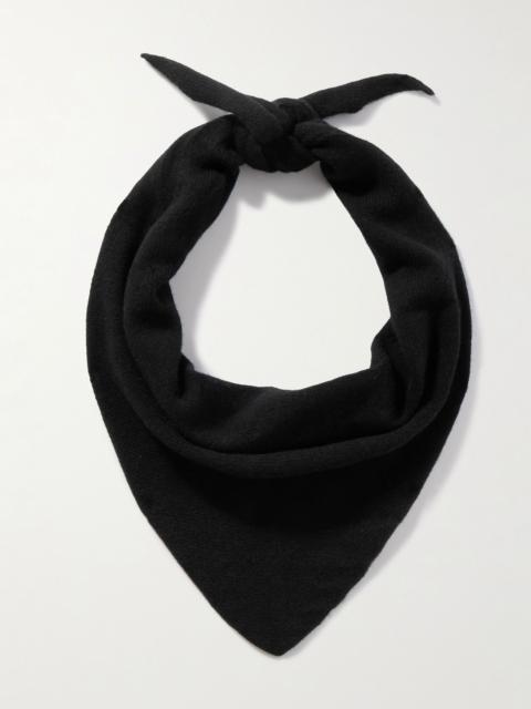 NN07 Triangle 6623 Wool Scarf Black