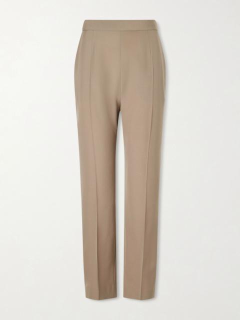 The Row Eranza wool straight-leg pants Gray