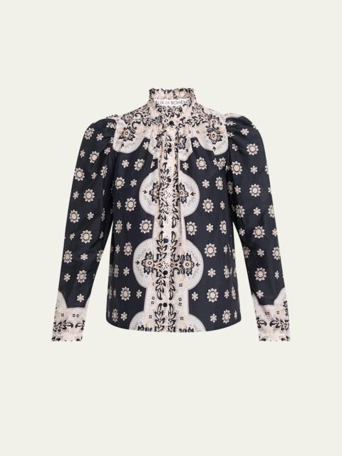 ALIX OF BOHEMIA Artemis Printed Long-Sleeve Blouse