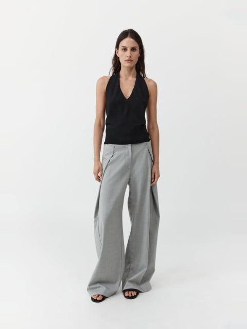 ST. AGNI Tailored Fold Pants - Concrete