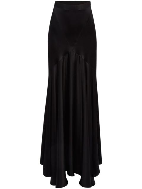 NINA RICCI satin mermaid maxi skirt