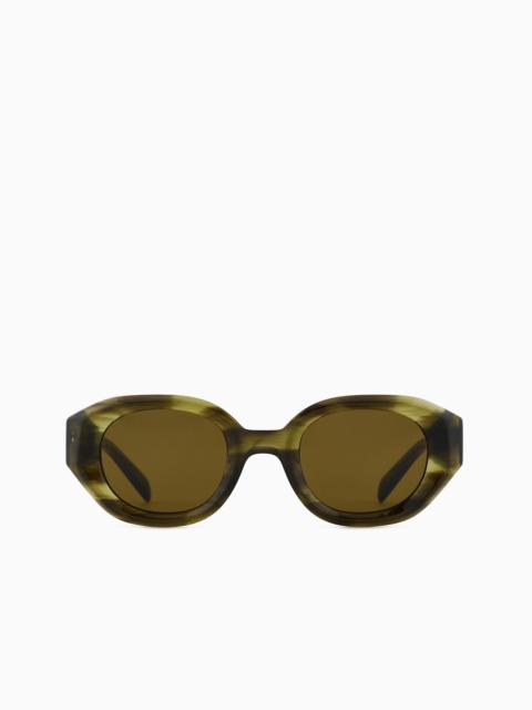 Men’s irregular-shaped sunglasses