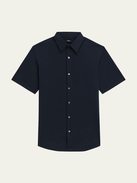 Theory Men's Irving Short Sleeve Shirt in Structure Knit