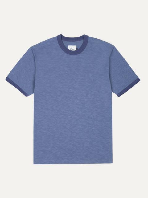 Drake's Indigo Tonal Ringer T-Shirt