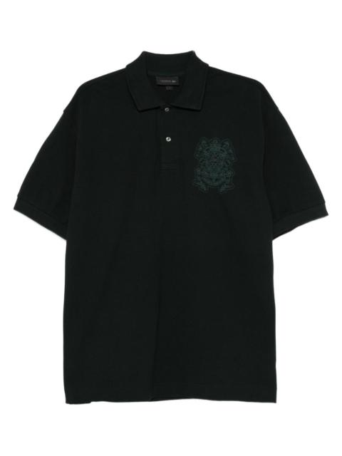 LACOSTE crest-appliqué polo shirt