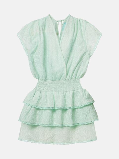 MELISSA ODABASH Jess embroidered cotton minidress