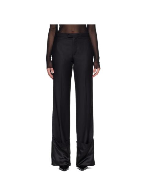 Jean Paul Gaultier Black 'The Satin Tailored' Trousers