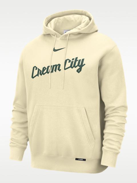 Nike Milwaukee Bucks City Edition Men's Nike Basketball Club Pull-Over Hoodie