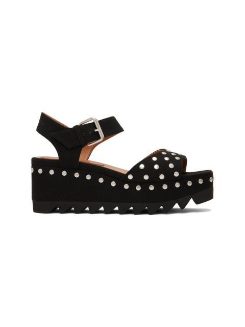 Stella McCartney Black Elyse Heeled Sandals