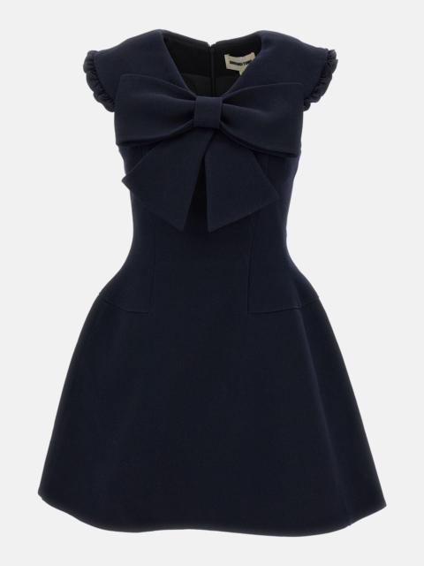 SHUSHU/TONG SHORT DRESS WITH LARGE BOW
