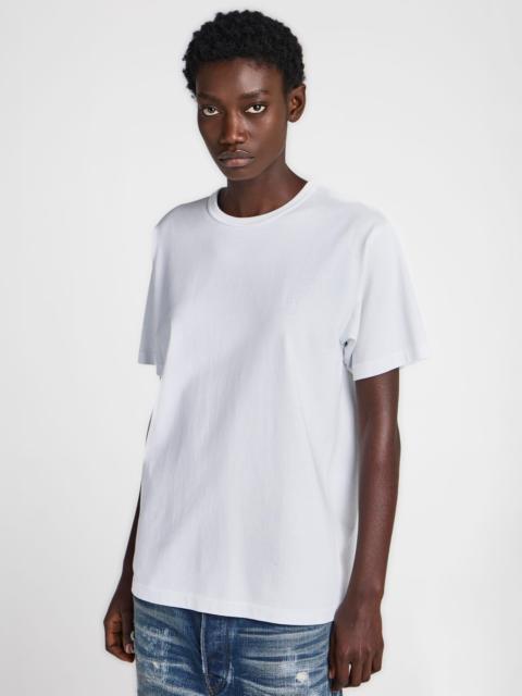 JW Anderson WOMENS EMBROIDERED ANCHOR T-SHIRT IN WHITE