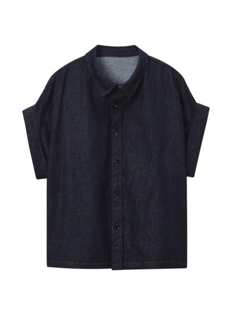 Y's cuffed-sleeve denim shirt