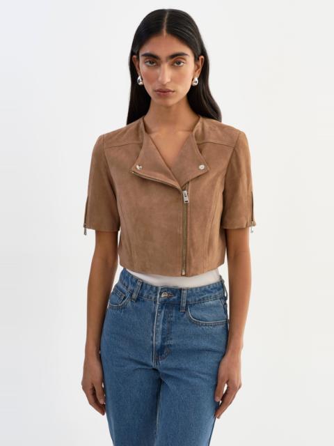 LAMARQUE KIRSI S | Cropped Suede Jacket