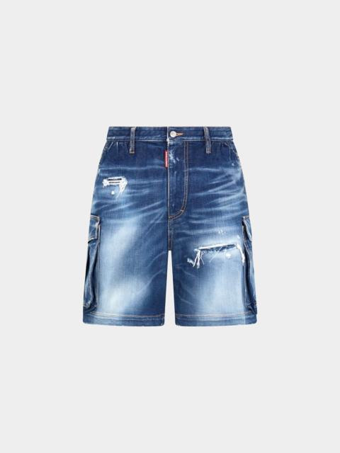 DSQUARED2 MEDIUM RIPPED KNEE WASH 64 TAG SHORTS