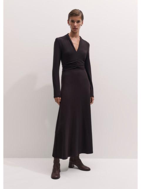 ME+EM V-Neck Slim Maxi Dress