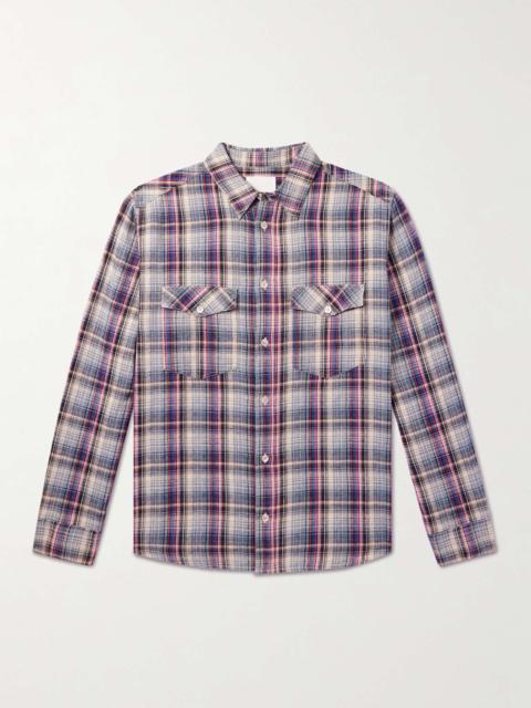 Lydian Checked Cotton and Linen-Blend Shirt