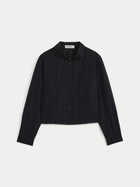 EVERLANE TEXTURED MINI COLLAR SHIRT