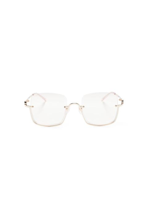 GUCCI oversized square frame sunglasses