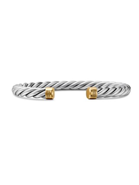 DAVID YURMAN Men's Cable Cuff Bracelet in Sterling Silver - Silver