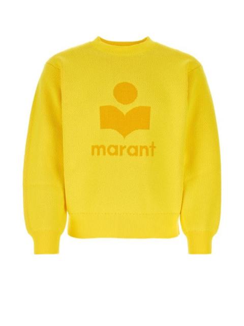 Yellow polyester blend Ayler sweater