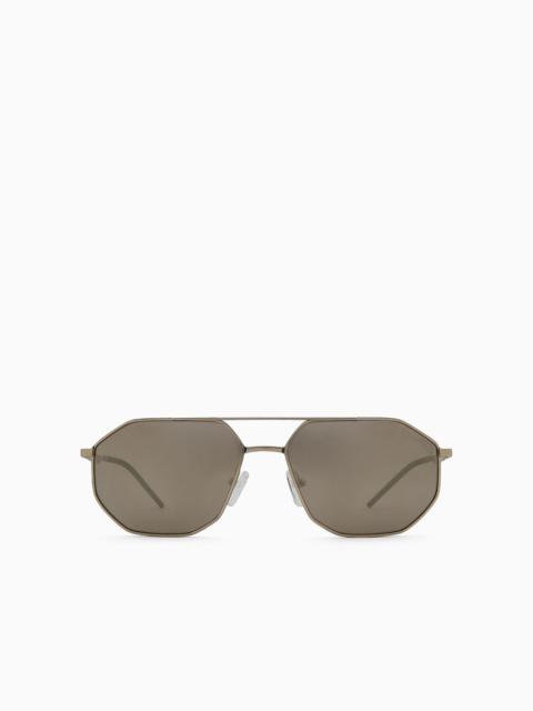 EMPORIO ARMANI Irregular-shaped men’s sunglasses