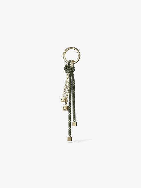 MICHAEL KORS Gold-Tone and Speckled Cord Bag Charm