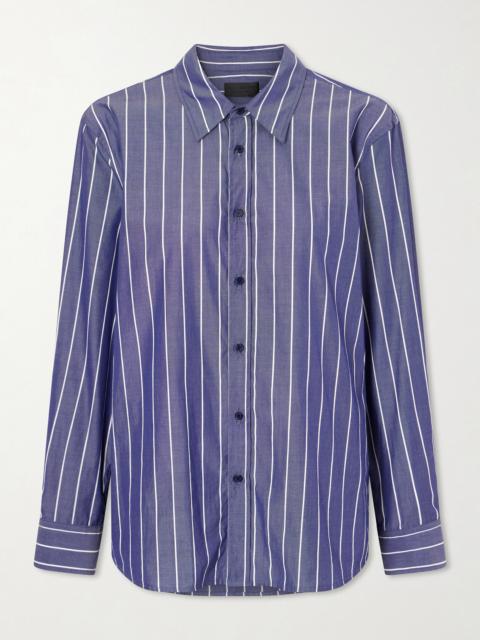 NILI LOTAN Raphael Classic Stripped Cotton Shirt