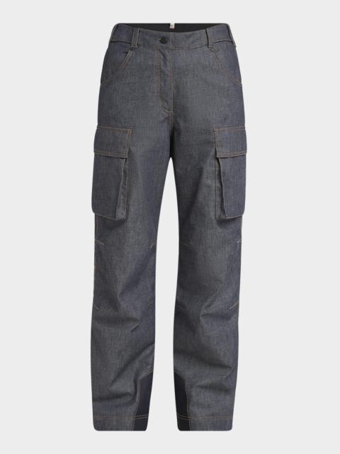Moncler Grenoble Padded Denim Ski Pants