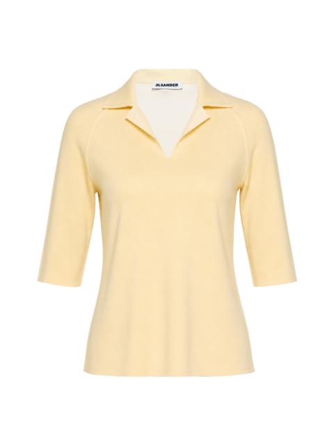Jil Sander Double Face Short Sleeve Polo