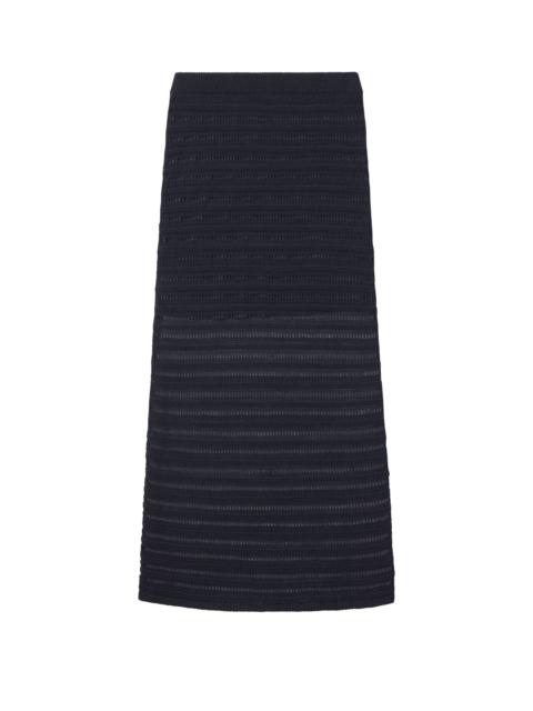 A.L.C. Lana Crochet Knit Midi Skirt