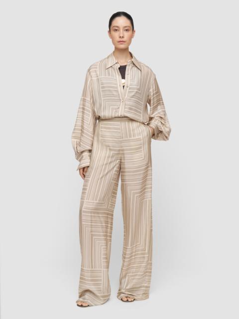 JOSEPH Dijon Printed Silk Trousers