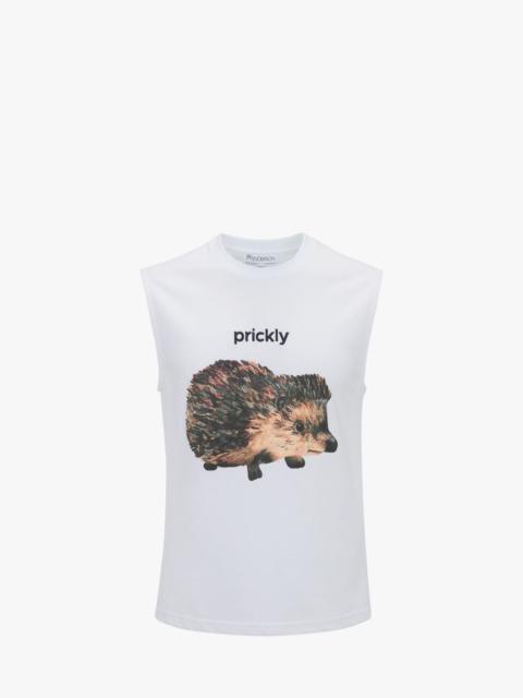 HEDGEHOG PRINT VEST