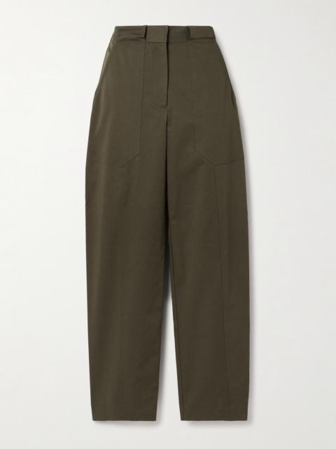 MATTEAU Organic Cotton-blend Twill Straight-leg Pants