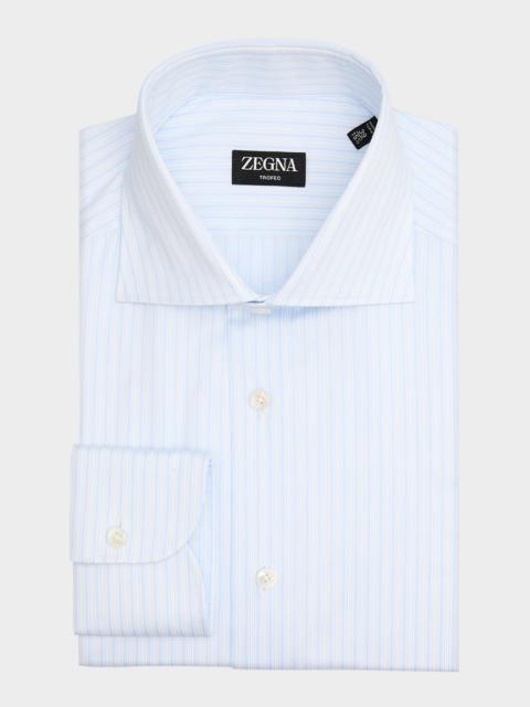ZEGNA Men's Trofeo Cotton Multi-Stripe Dress Shirt