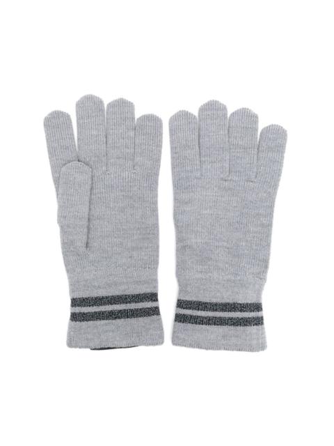 Canada Goose striped knit gloves