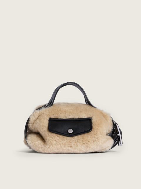 Simone Rocha Mini Faux Fur Biker Belt Bag