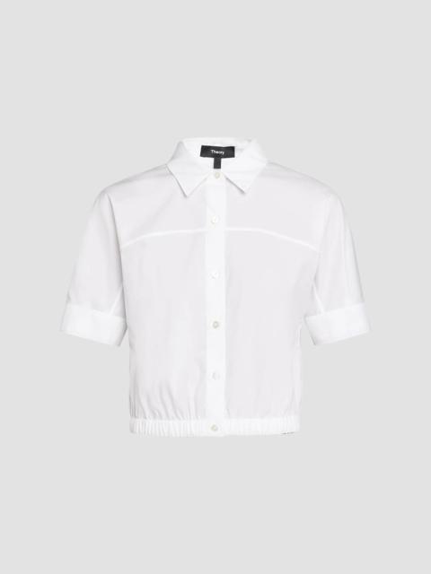 Theory Women's Cotton Poplin Shirt - White