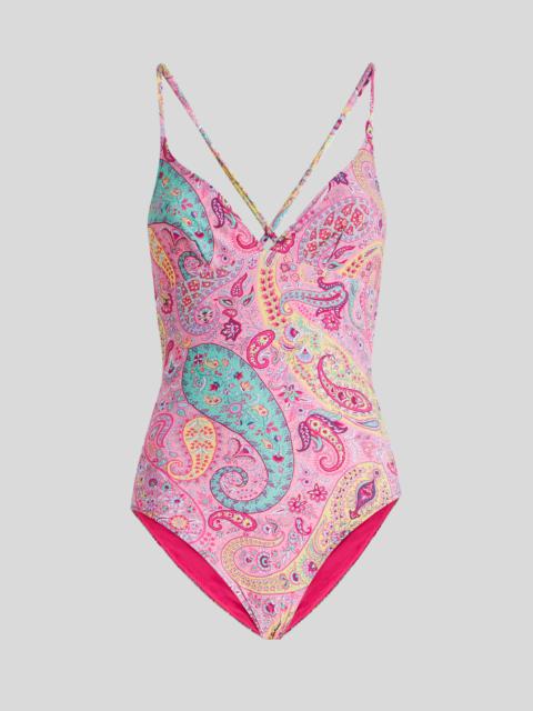 Etro FLORAL PAISLEY PRINT ONE-PIECE COSTUME