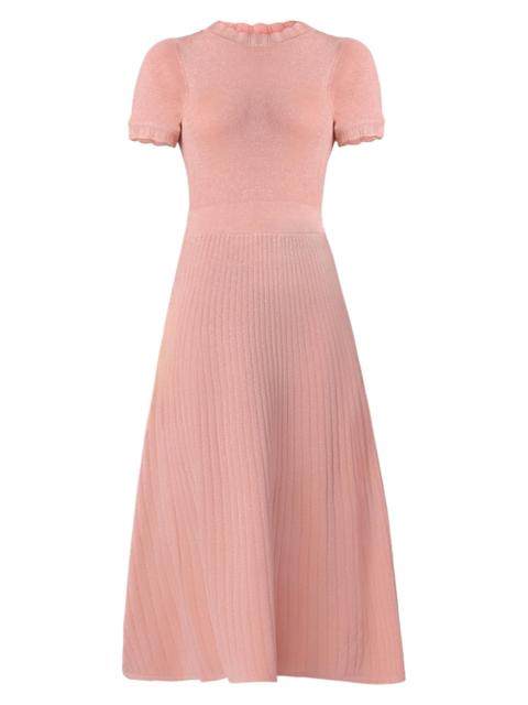 Shoshanna Women's Darby Glittery Maxi Sweaterdress - Soft Peach