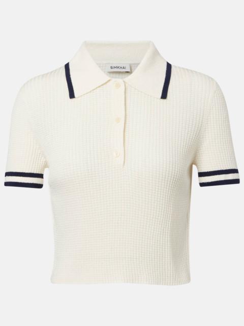 SIMKHAI Whitten polo top