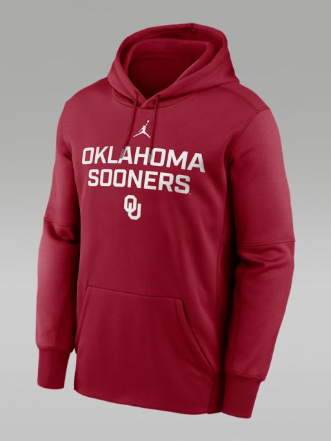 Jordan Oklahoma Team Stacked Men’s Nike Therma College Pullover Hoodie